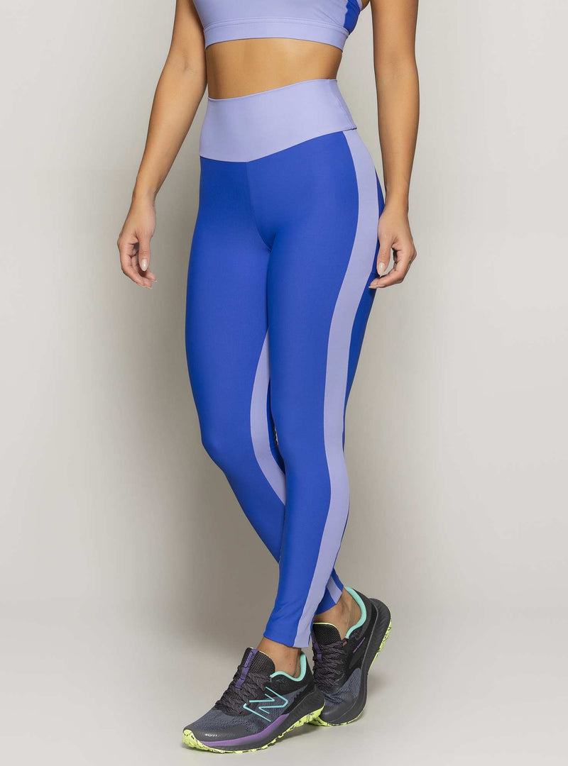 LEGGING BLOCKING CINTURA ALTA AZUL M