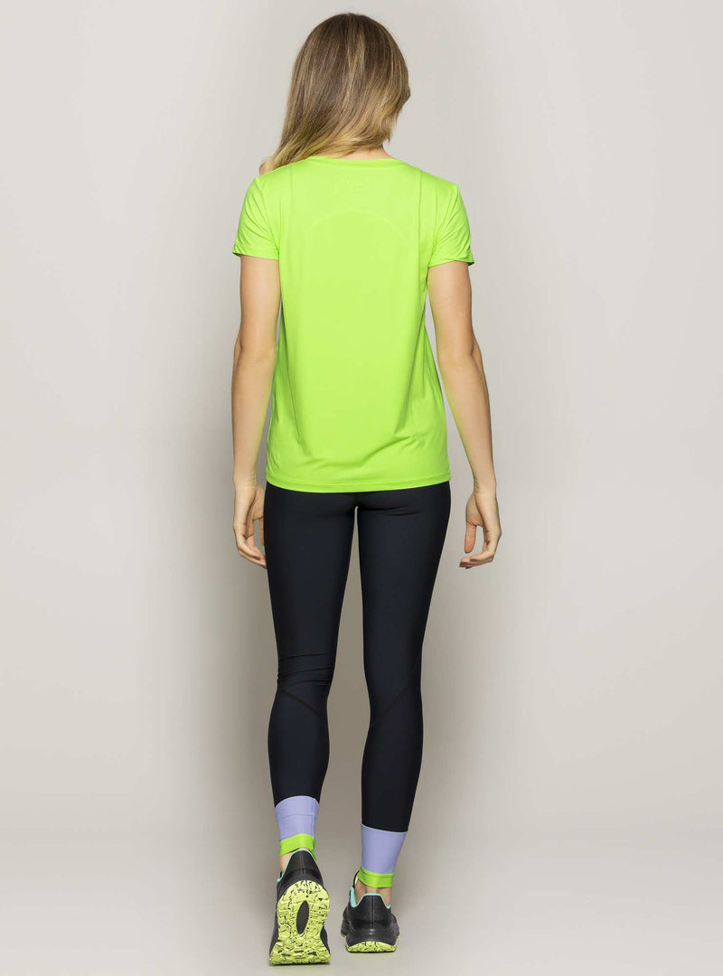 T-SHIRT DECOTE V LUAR NEON M