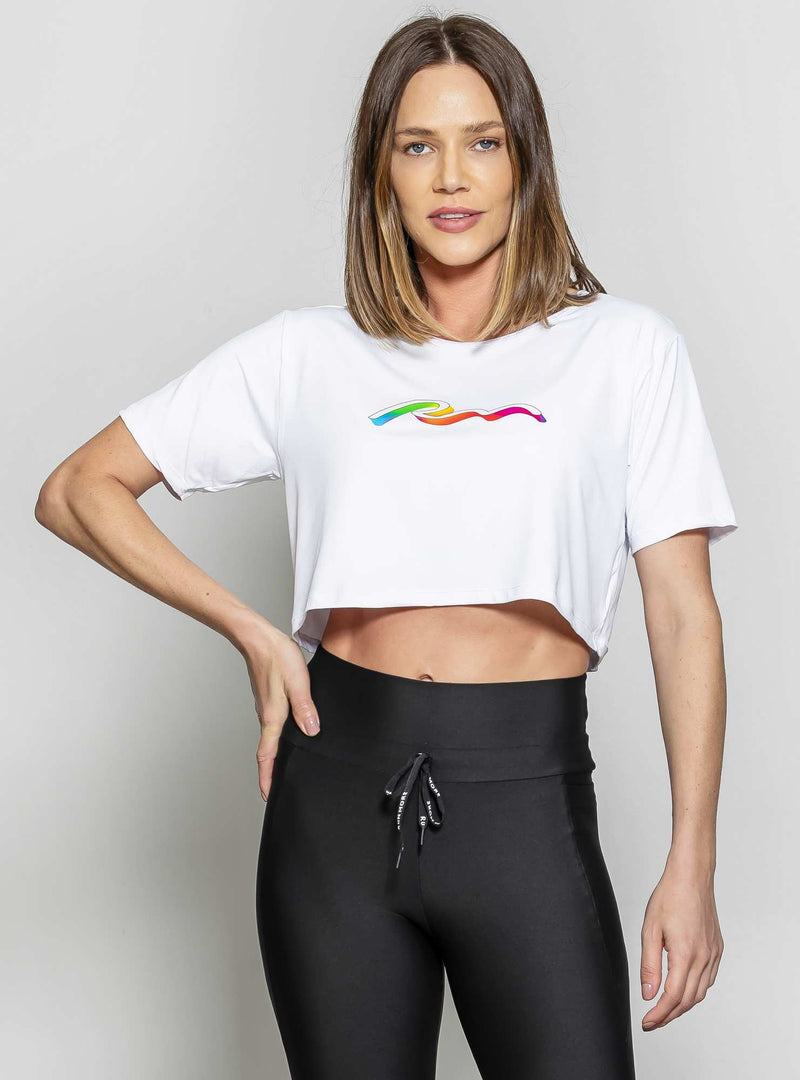 BLUSA CROPPED LUAR BRANCO M