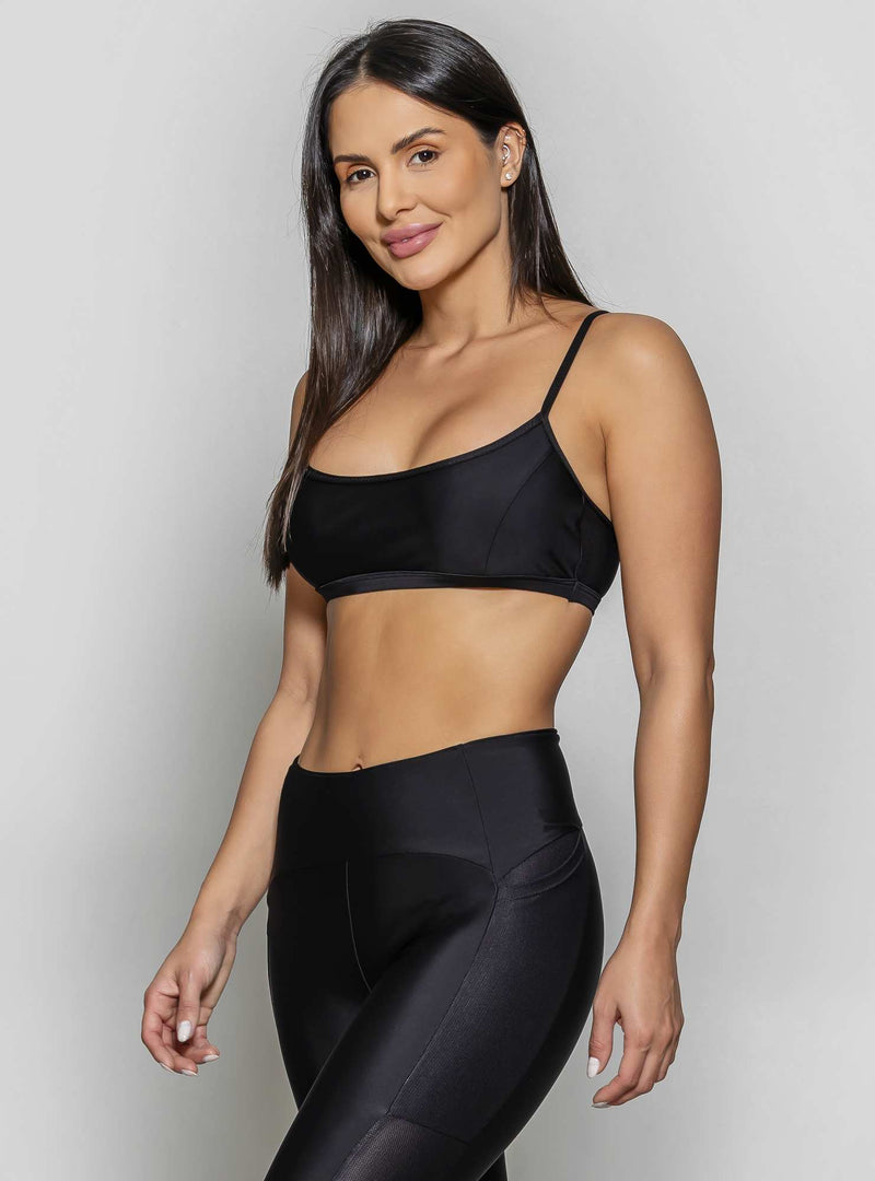 TOP LEVE SUSTENTAÇÃO SHAPE POWER PRETO M