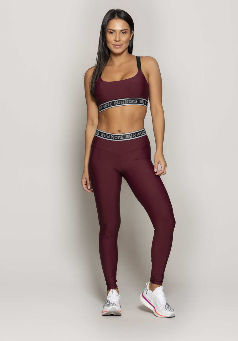 LEGGING COS COM ELASTICO COMPRESSION BORDO M