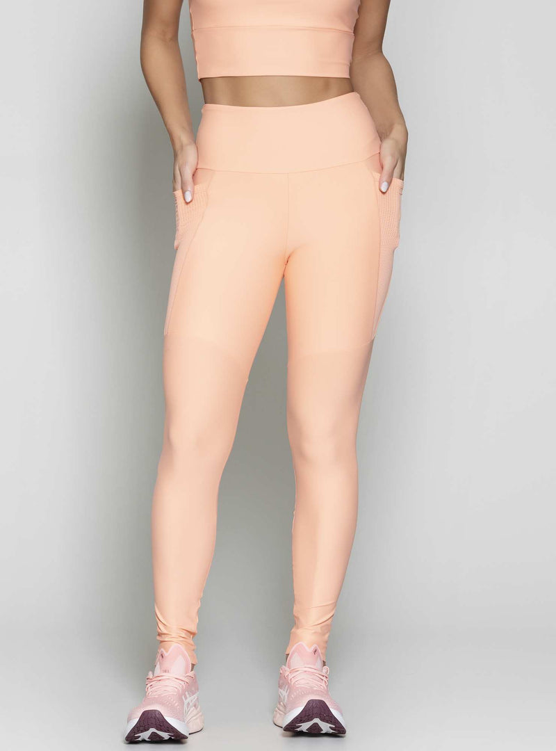 LEGGING BLOCKING LARANJA PASTEL P