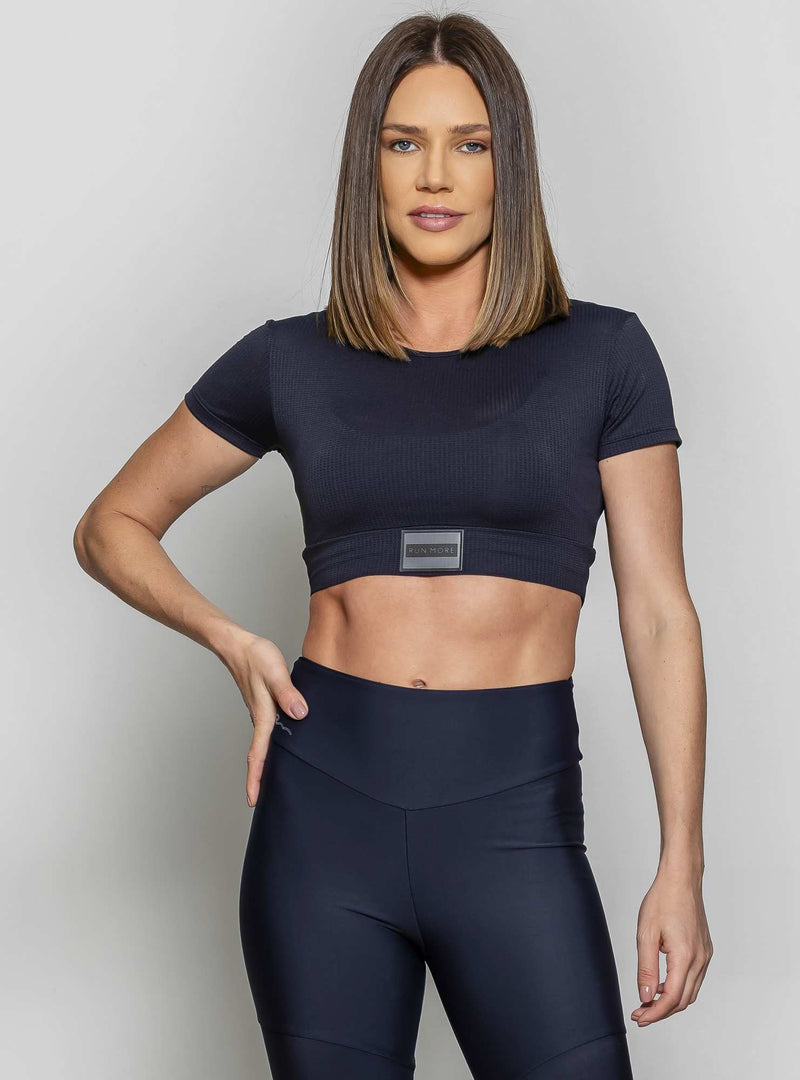 BLUSA CROPPED MAX FRESH PRETO M