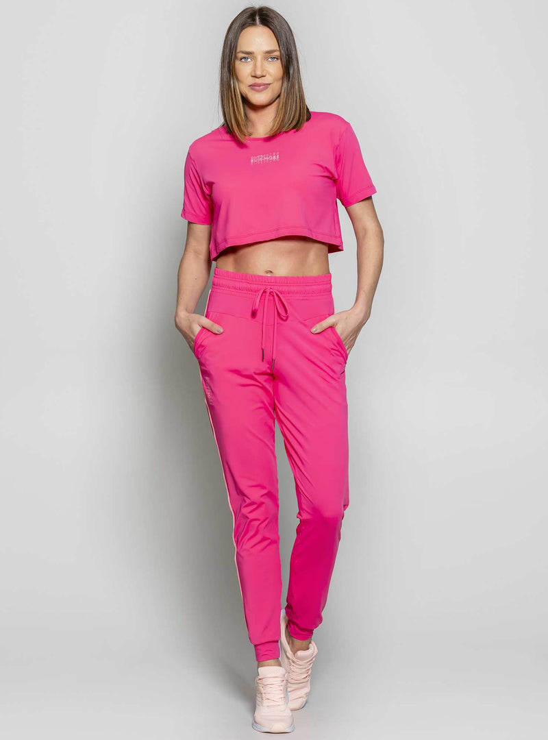 BLUSA CROPPED LUAR ROSA P