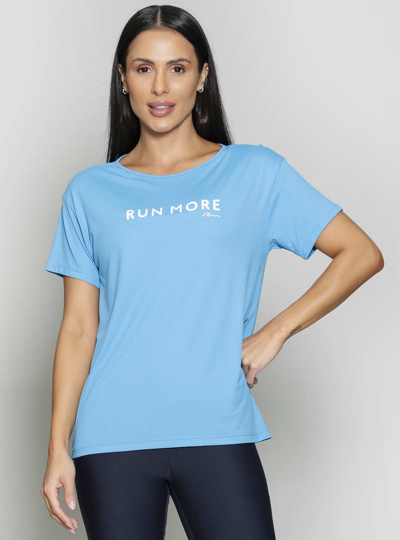 BLUSA RUN MORE ULTRACOOL FIT AZUL G