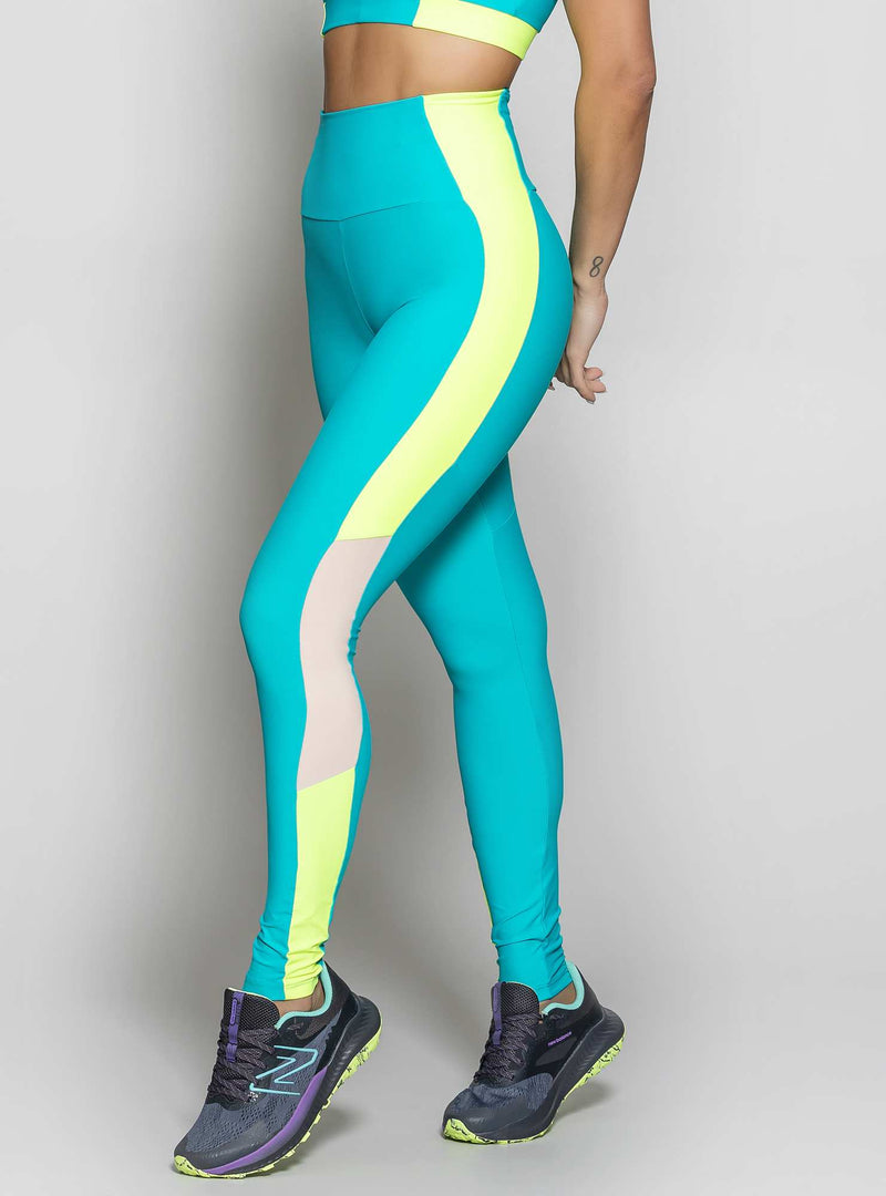 LEGGING BLOCKING VERDE AGUA P