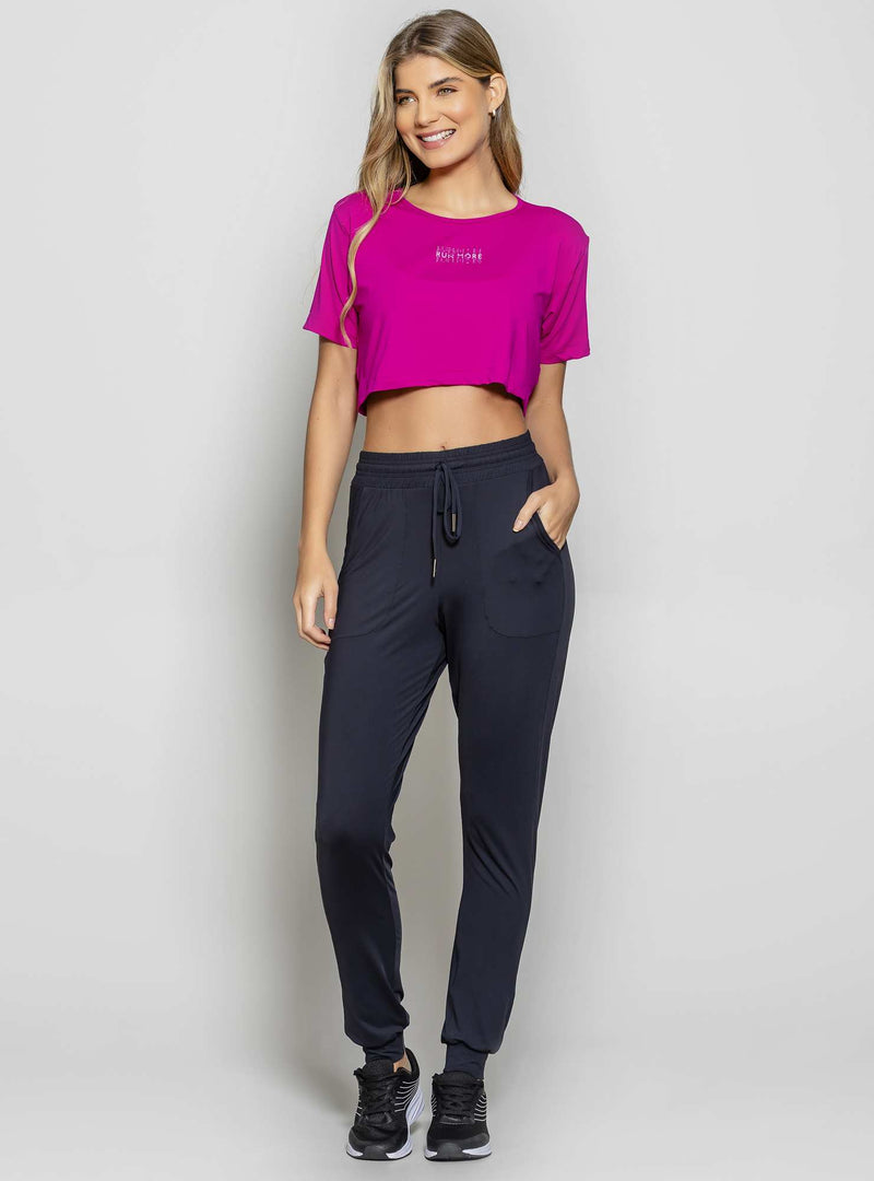 BLUSA CROPPED LUAR FUCSIA P