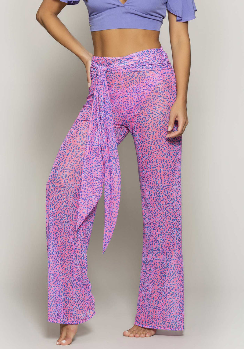 CALÇA PANTALONA TULE PLIE ROSA M