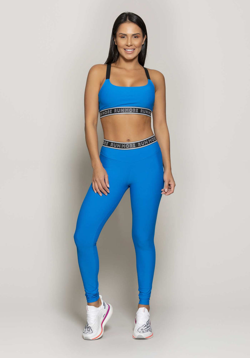 LEGGING COS COM ELASTICO COMPRESSION AZUL G