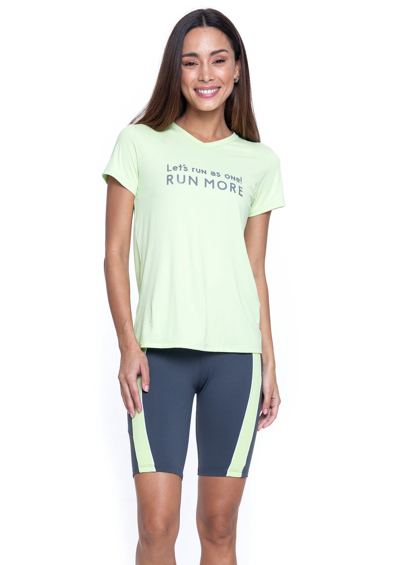 T-SHIRT RUN MORE ULTRACOOL FIT VERDE M