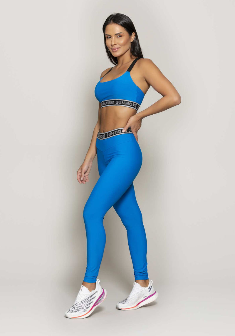 LEGGING COS COM ELASTICO COMPRESSION AZUL G