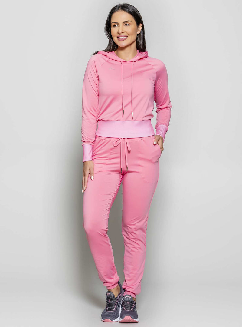 BLUSAO CROPPED THERMO ROSA M