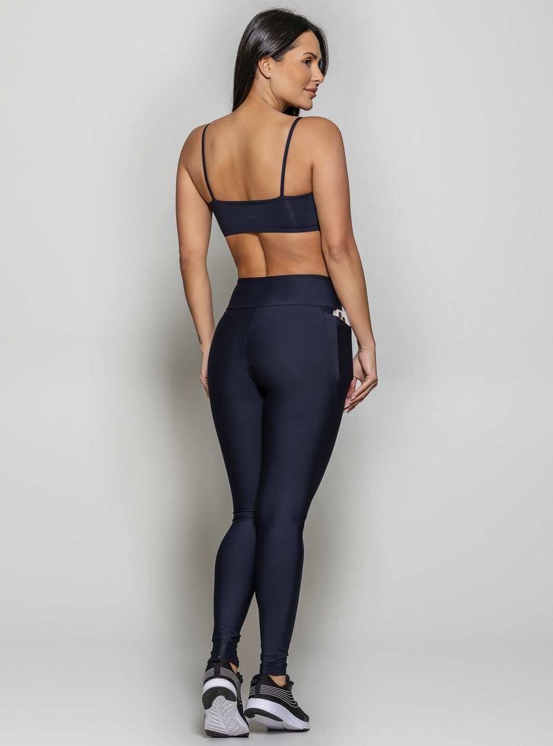 LEGGING COM BOLSO COMPRESSION PRETO P