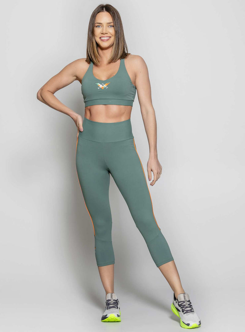 TOP ALTA SUSTENTAÇÃO POWER FIT VERDE M