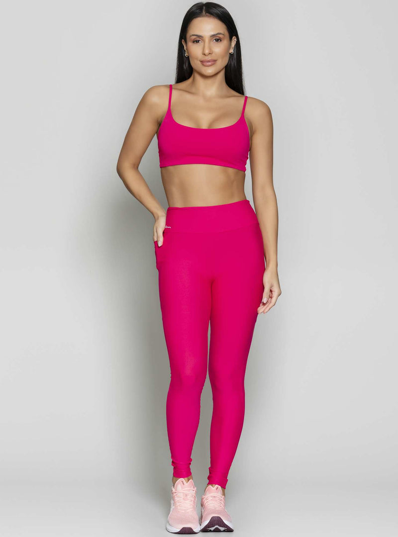 LEGGING BLOCKING COM BOLSO PINK G