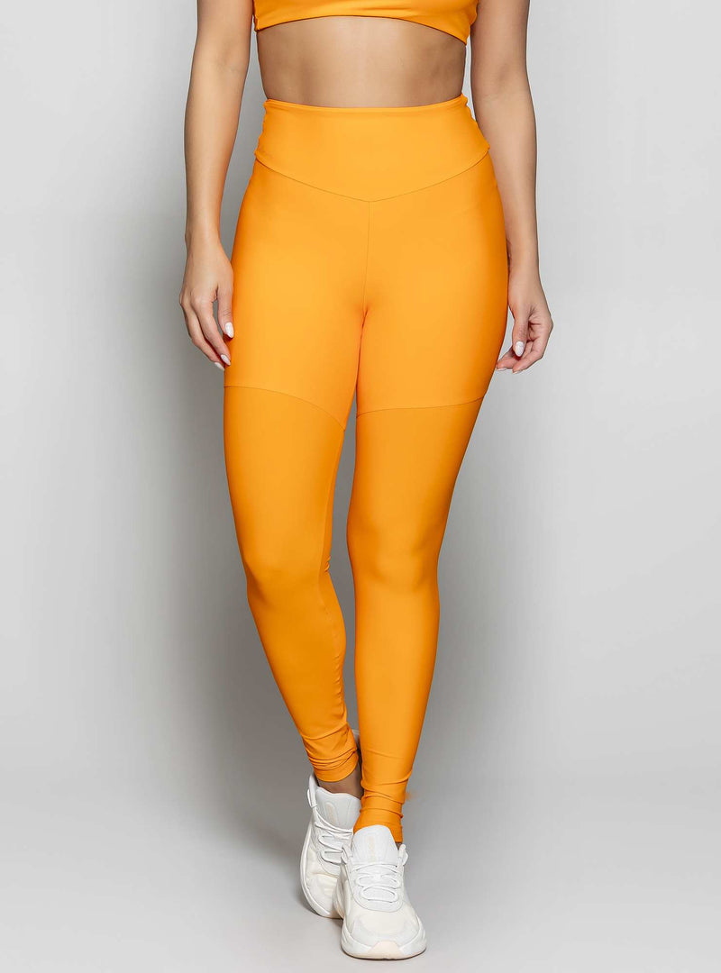 LEGGING BLOCKING CINTURA ALTA LARANJA M