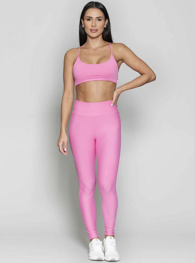 LEGGING BLOCKING COM BOLSO ROSA P