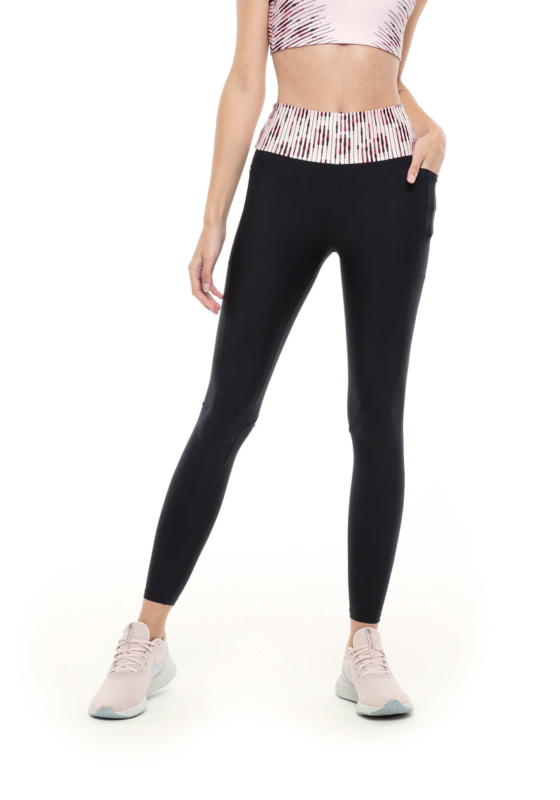 LEGGING RM COMPRESSION COS PRETO/ROSA M