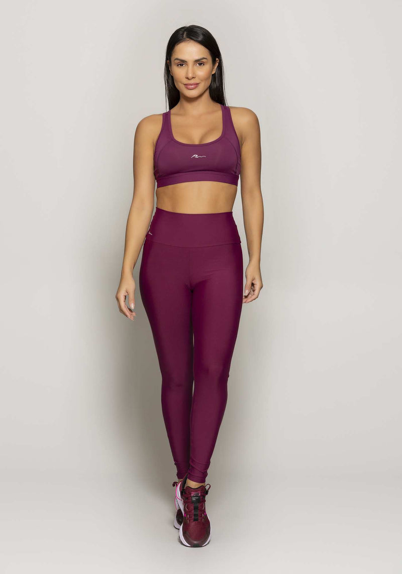 LEGGING COM BOLSO ROXO UVA G