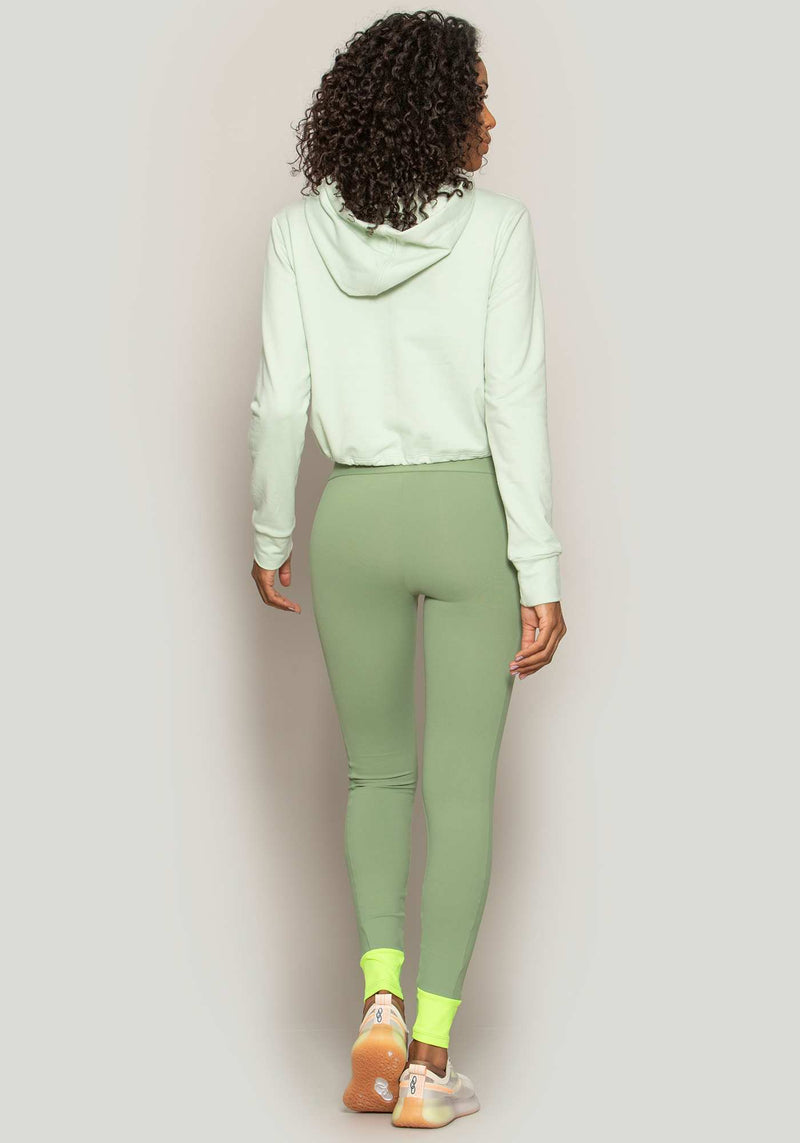 BLUSAO CROPPED MOLETINHO VERDE P