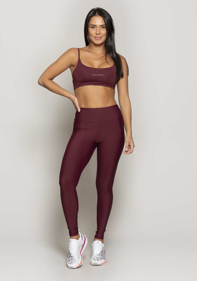 LEGGING RUN MORE COMPRESSION BORDO G