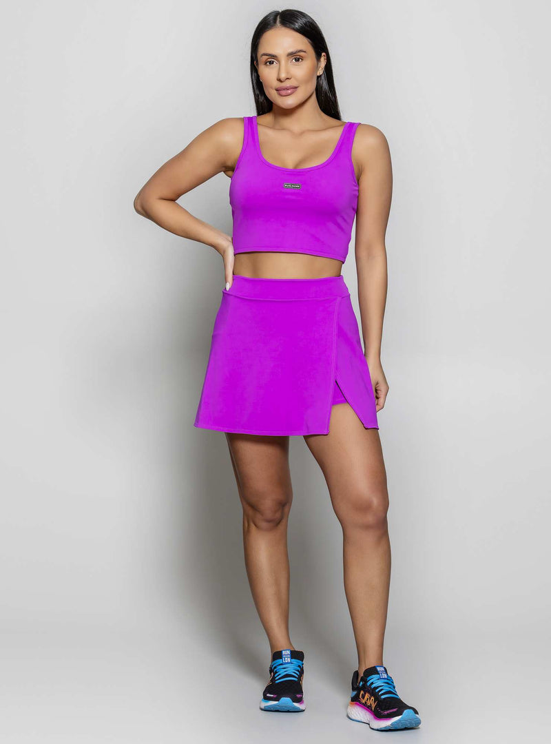 SAIA SHORT DUPLO MAX ROXO P