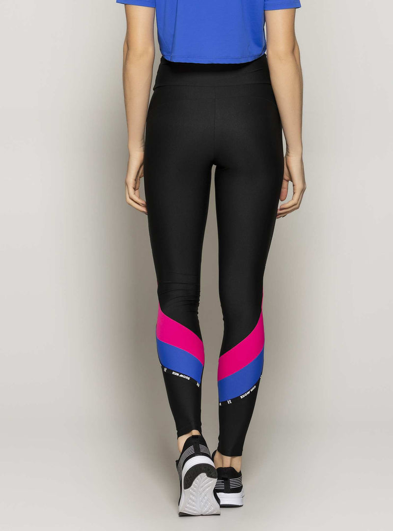 LEGGING COM RECORTES MOVE PRETO/AZUL/ROSA G