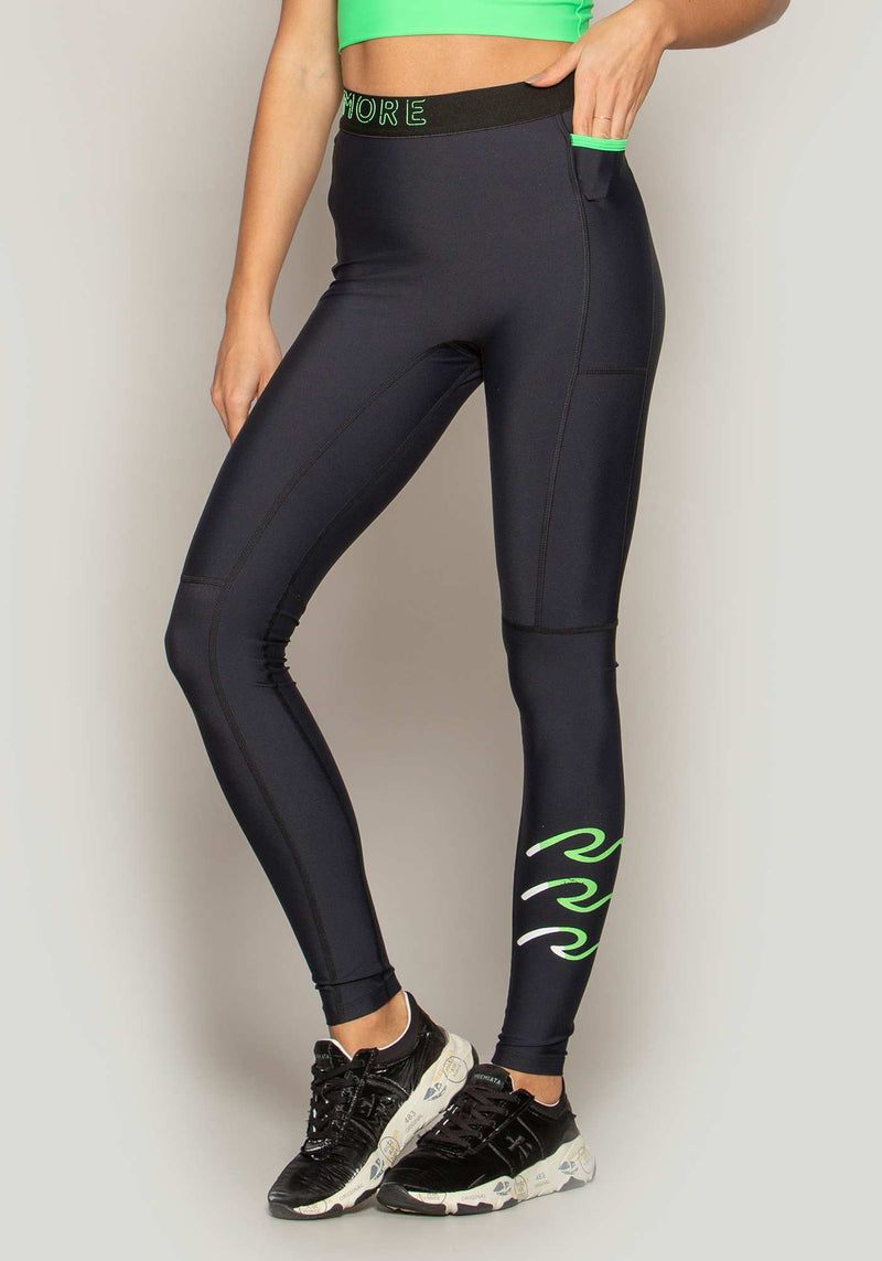 LEGGING RM COMPRESSION PRETO/NEON P