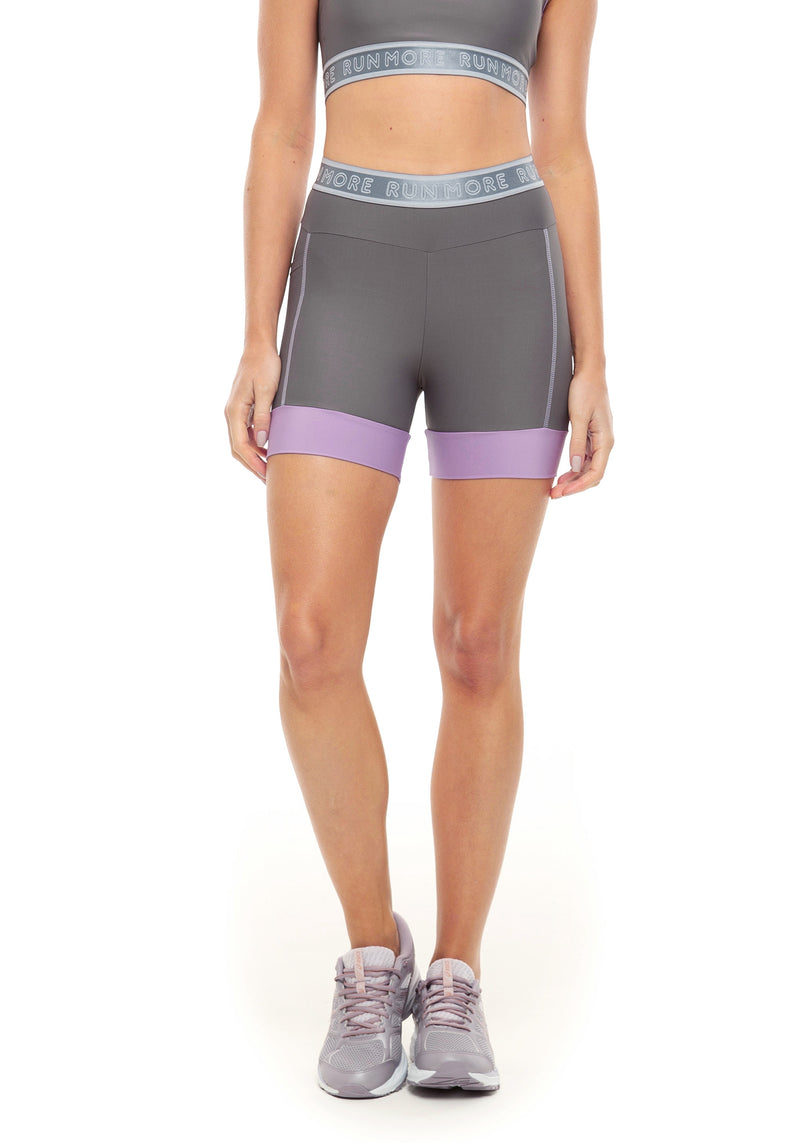 BERMUDA RM COMPRESSION CINZA/LILAS M