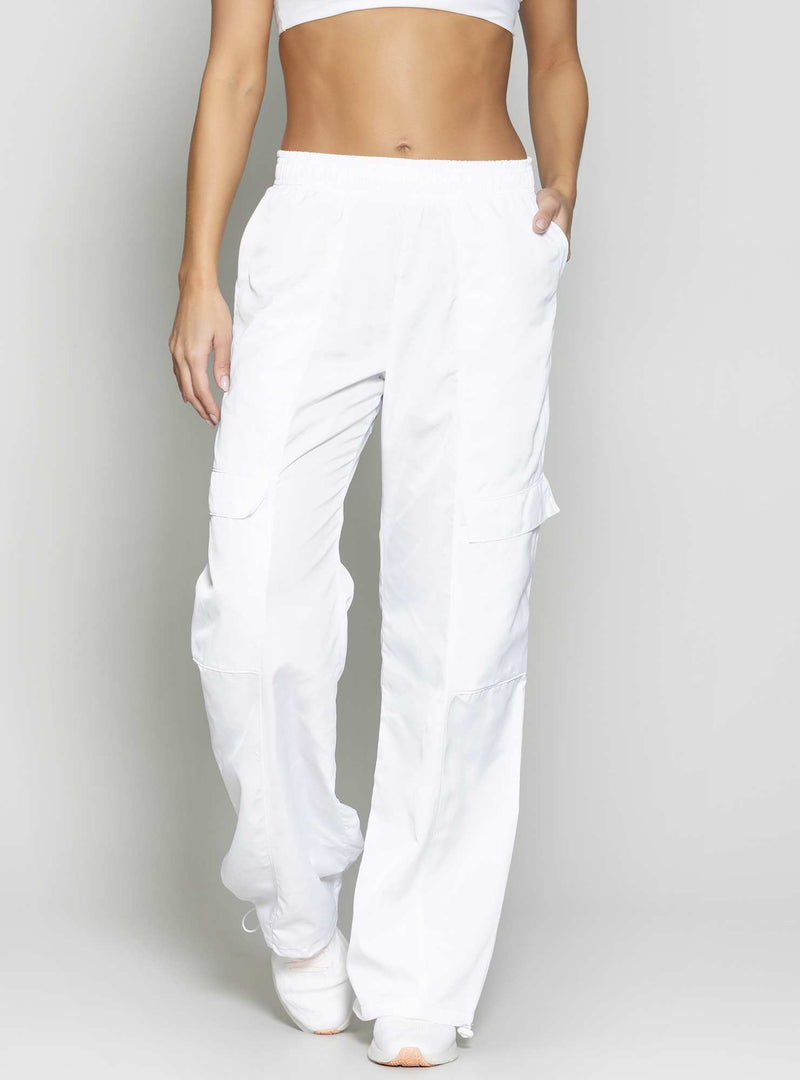 CALÇA WIDE LEG TWILL BRANCO P