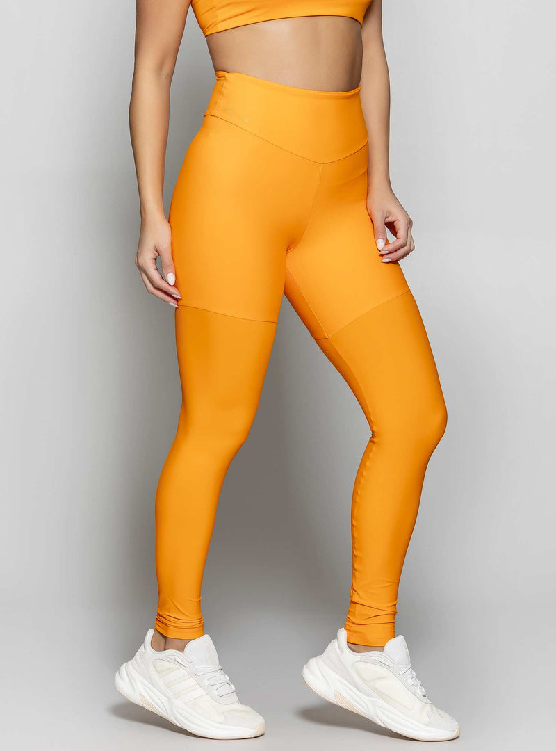 LEGGING BLOCKING CINTURA ALTA LARANJA M