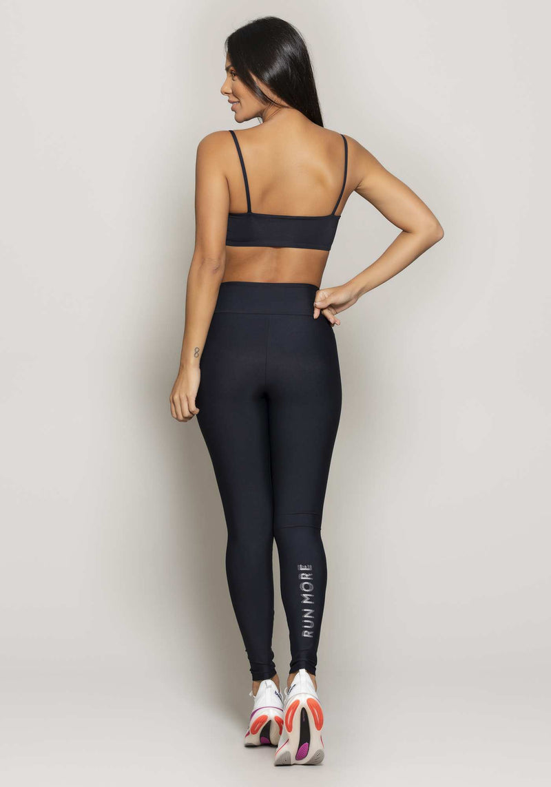 LEGGING RUN MORE COMPRESSION PRETO M