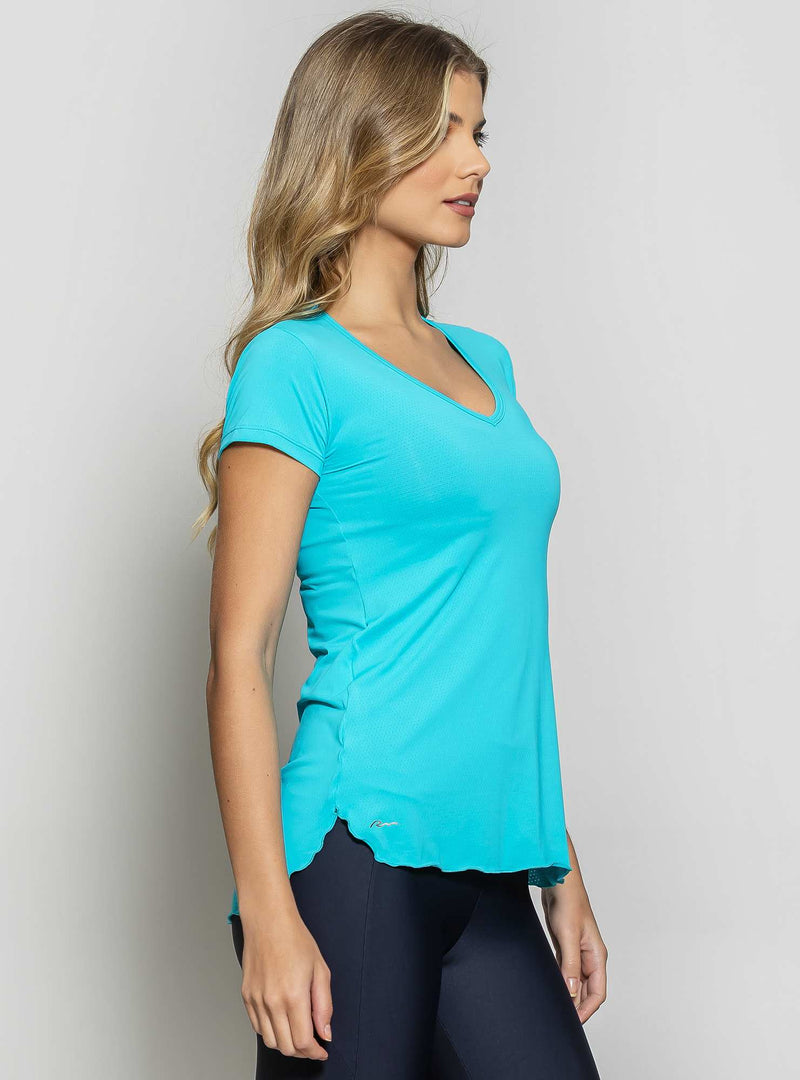 BLUSA ALONGADA NEW TRIP VERDE AGUA M