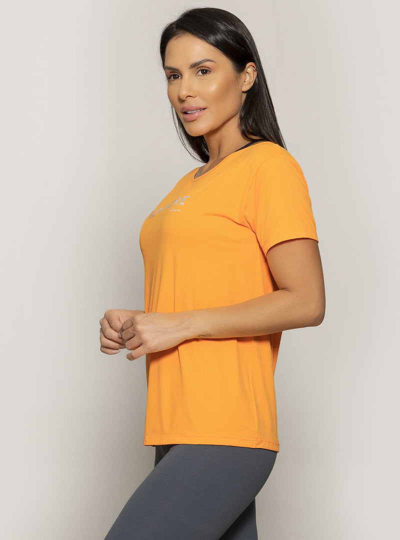 BLUSA RUN MORE ULTRACOOL FIT LARANJA G