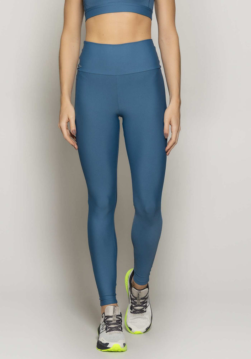 LEGGING COM BOLSO COMPRESSION AZUL M