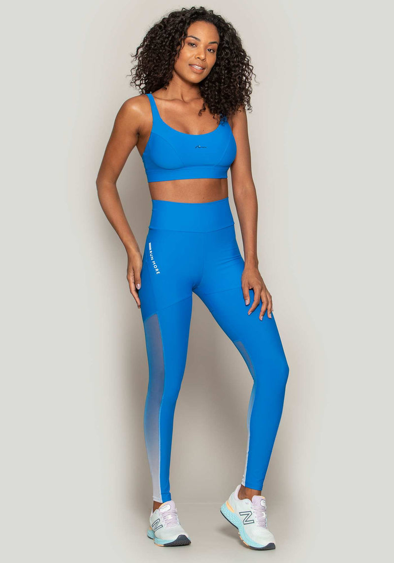 LEGGING CINTURA ALTA BLOCKING AZUL M