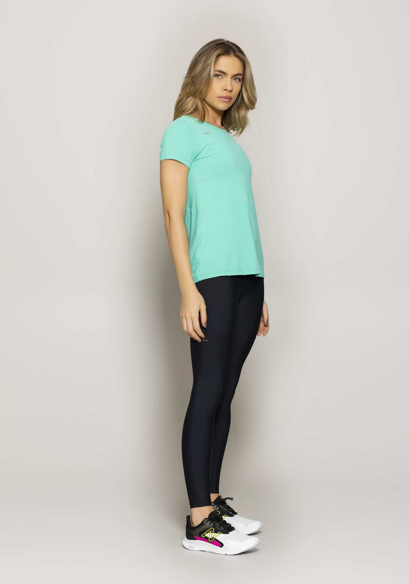 BLUSA ALONGADA NEW TRIP VERDE AGUA M