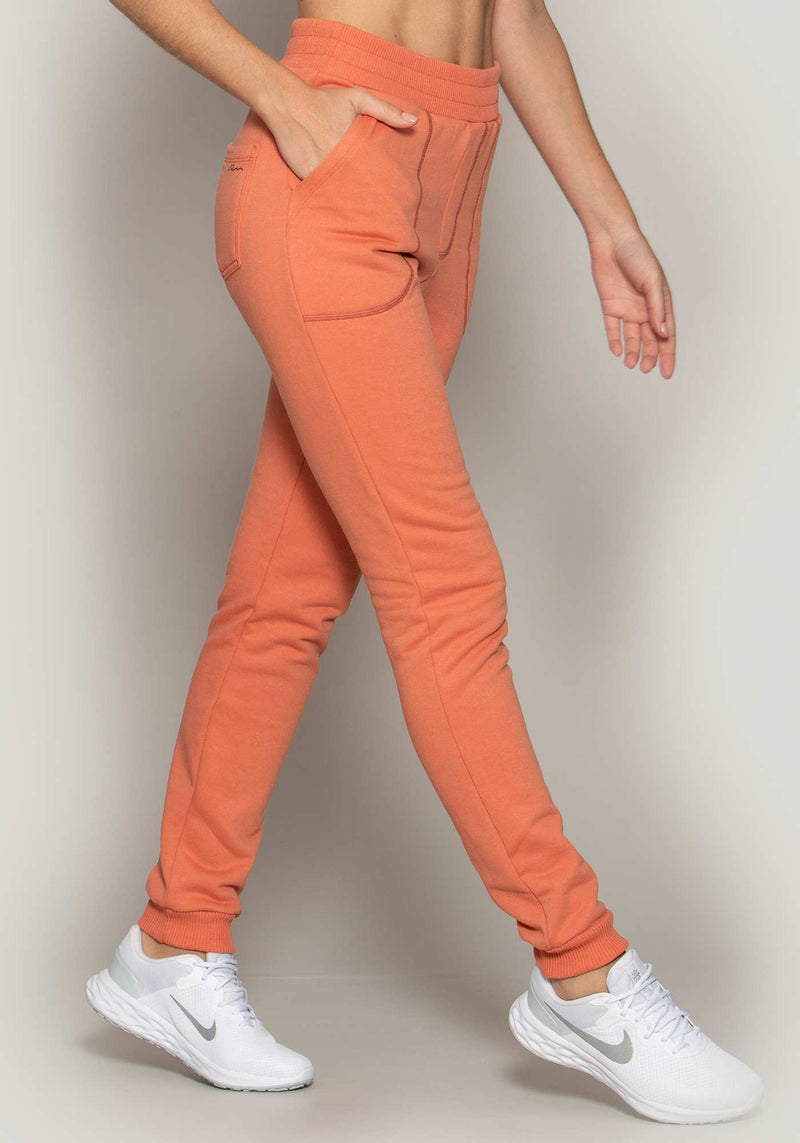 CALÇA JOGGER MOLETOM TERRA COTA M