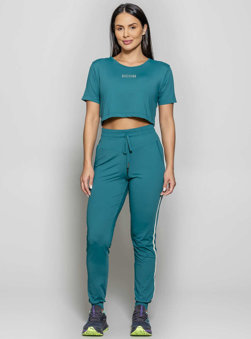 BLUSA CROPPED LUAR VERDE M