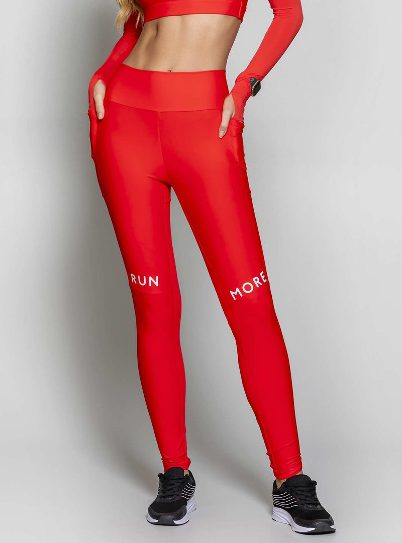 LEGGING BLOCKING COMPRESSION VERMELHO P