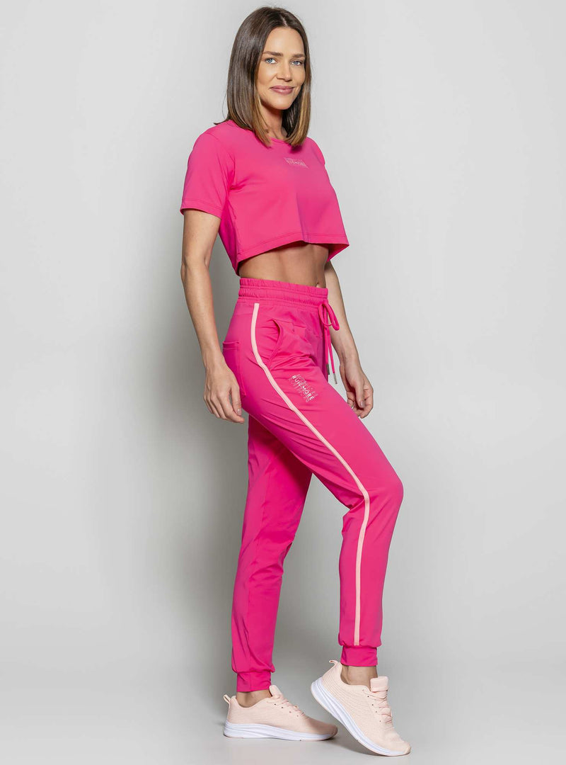 BLUSA CROPPED LUAR ROSA P