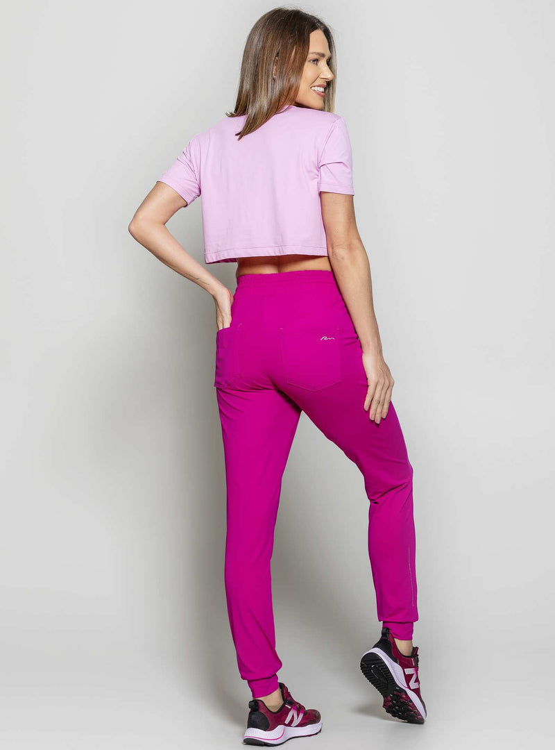 BLUSA CROPPED LUAR LILAS M