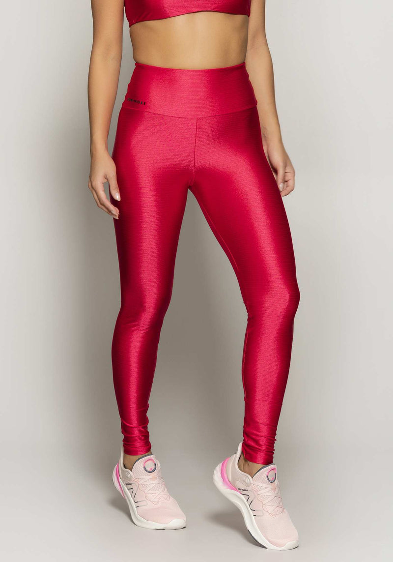 LEGGING CINTURA ALTA SHINE RISCADO ROSA M