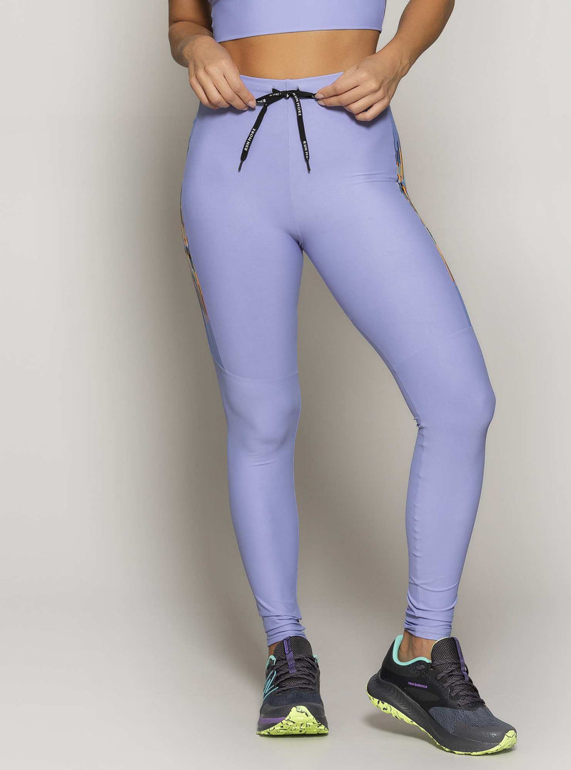 LEGGING BLOCKING COMPRESSION LILAS M