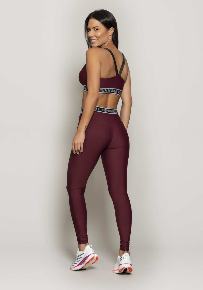 LEGGING COS COM ELASTICO COMPRESSION BORDO M