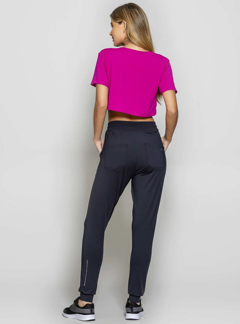 BLUSA CROPPED LUAR FUCSIA M