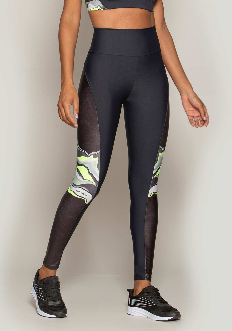 LEGGING RM COMPRESSION VERDE/PRETO M