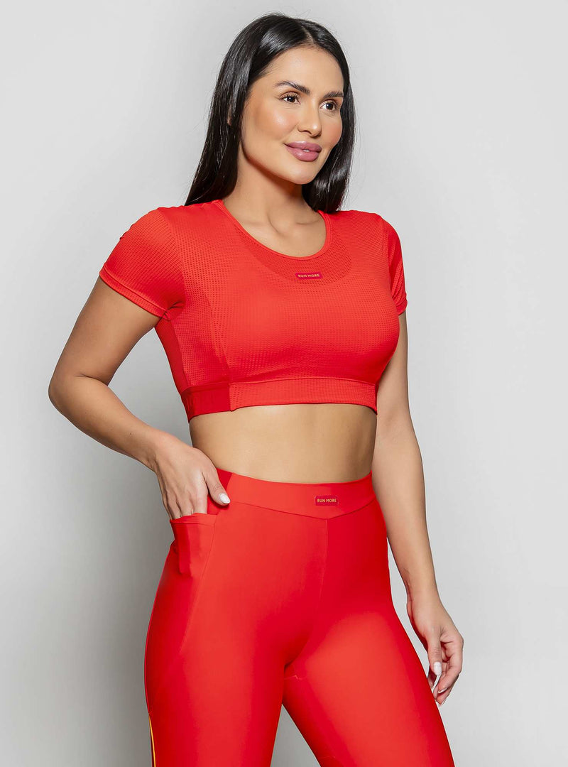 BLUSA CROPPED MAX FRESH VERMELHO P