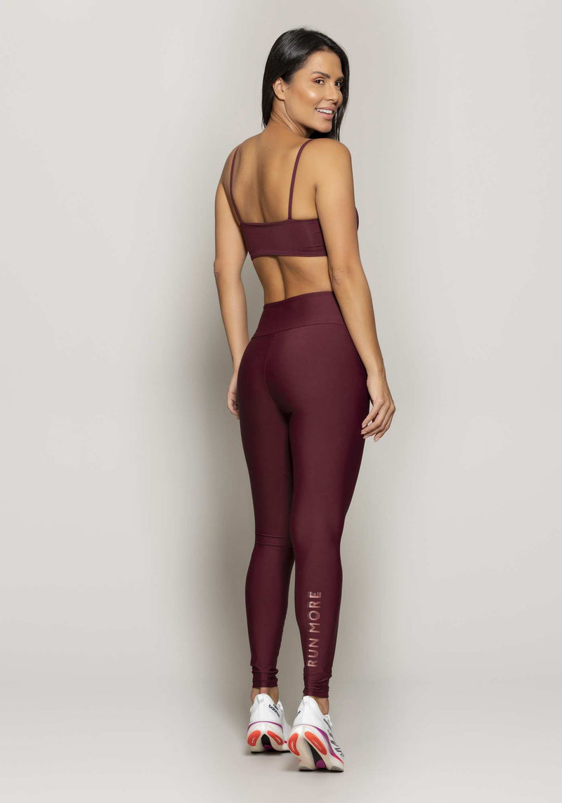 LEGGING RUN MORE COMPRESSION BORDO G