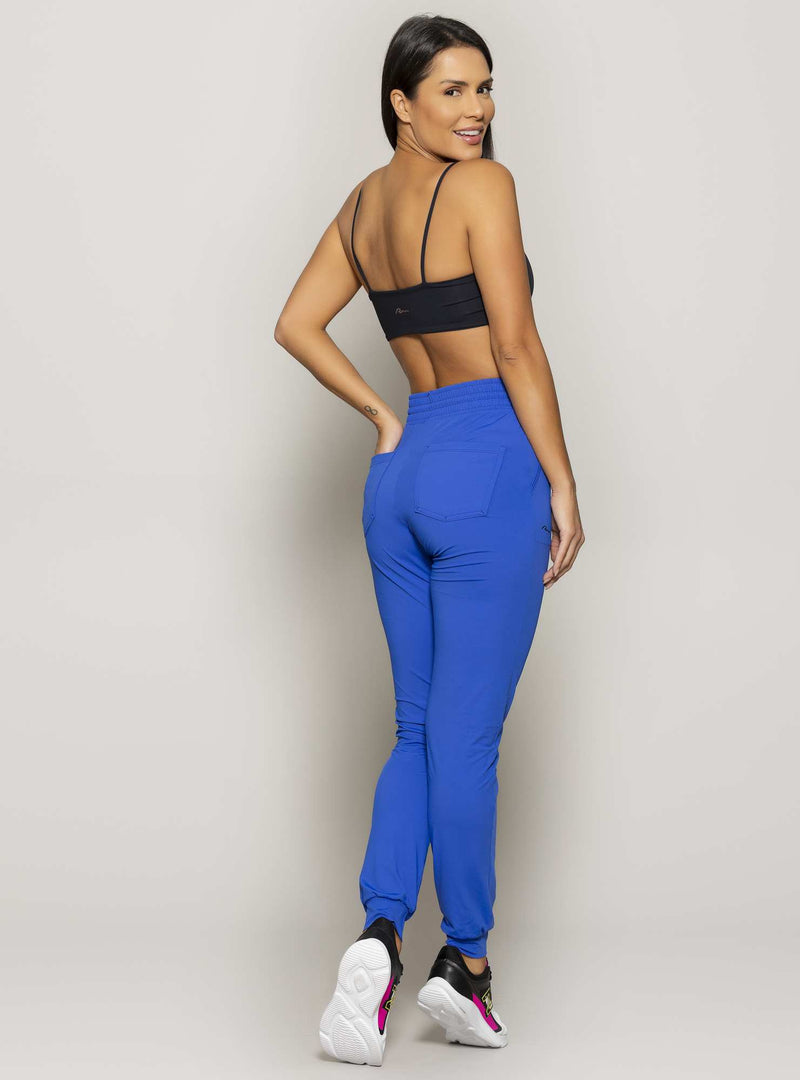 CALÇA JOGGER LUAR AZUL M